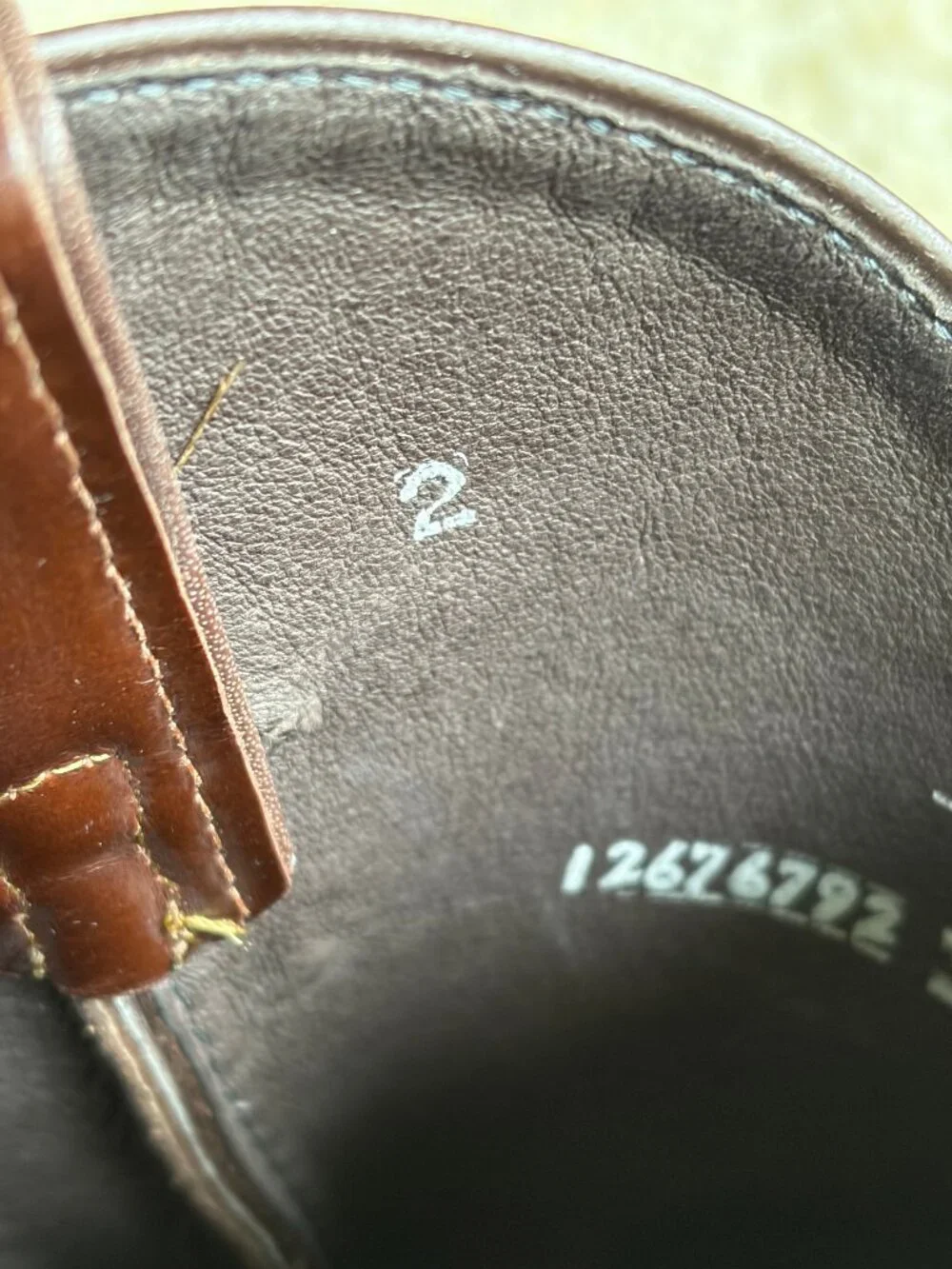 JUSTIN BOOTS - TEXAS RANGERS - Lawman -Brown Ostrich - 8.5 D - READ SIZING - NWT